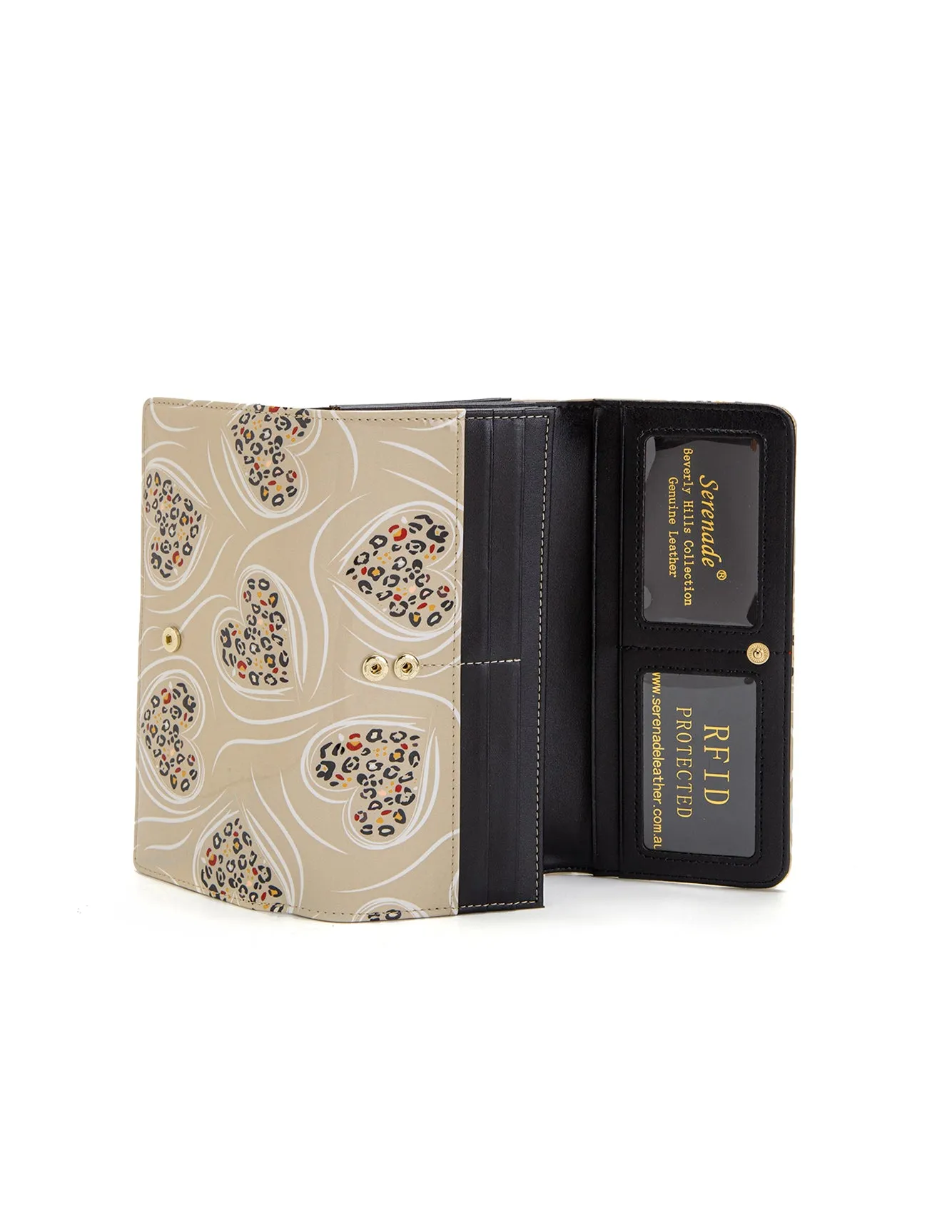 APHRODITE LARGE LEATHER RFID WALLET- WSF2301