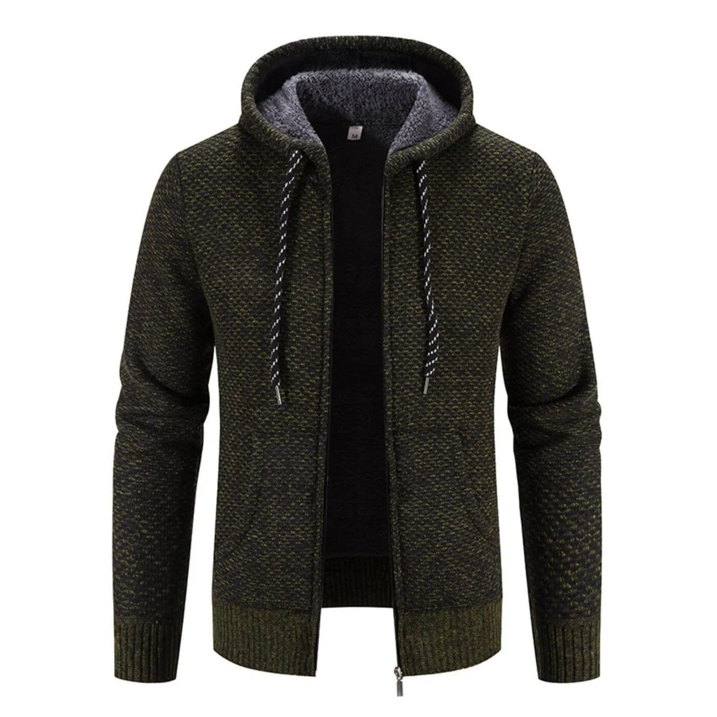 Arctic Knit Zip-Up Hoodie