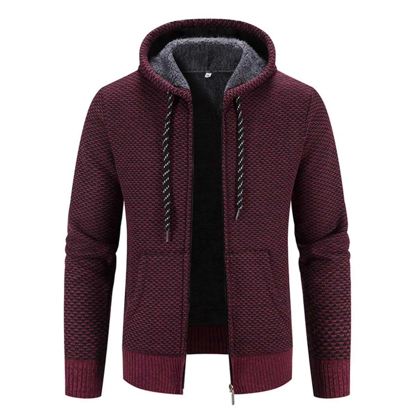 Arctic Knit Zip-Up Hoodie