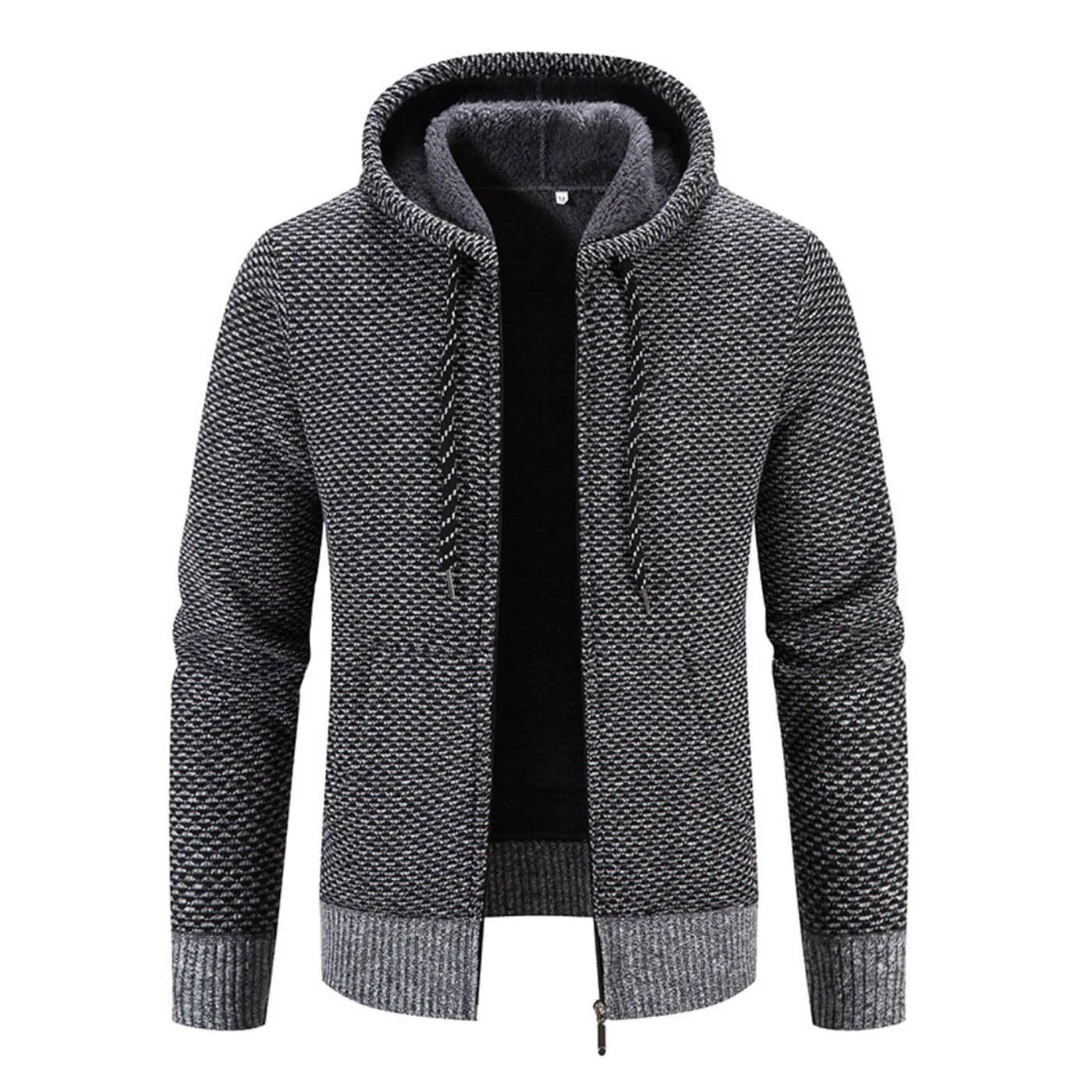Arctic Knit Zip-Up Hoodie