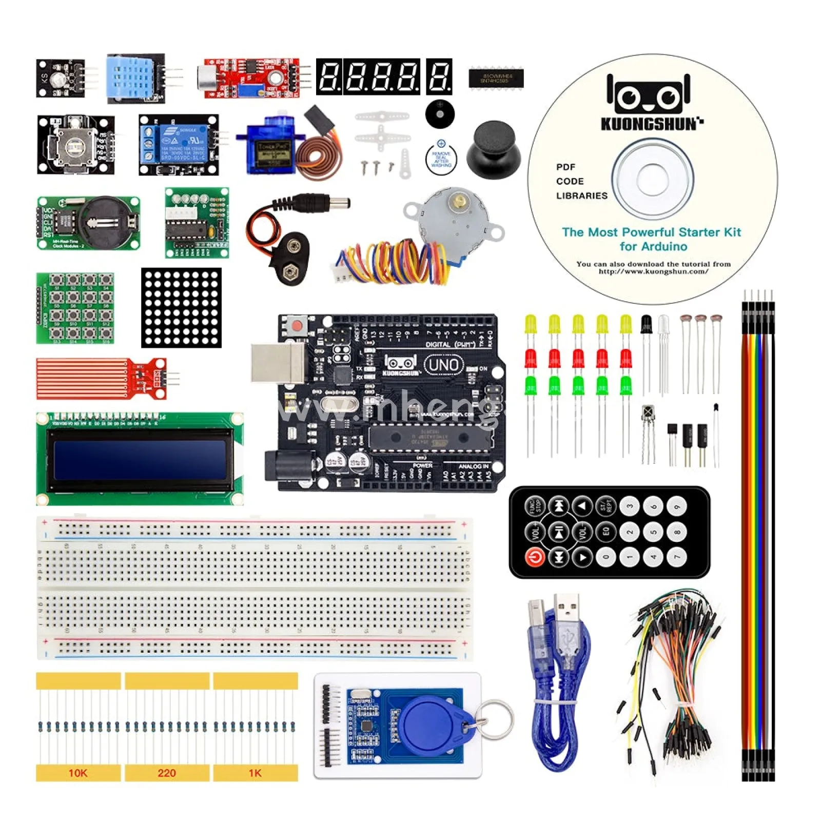 Arduino UNO Project Super Complete Starter Kit with Tutorial and UNO R3 Compatible with Arduino IDE
