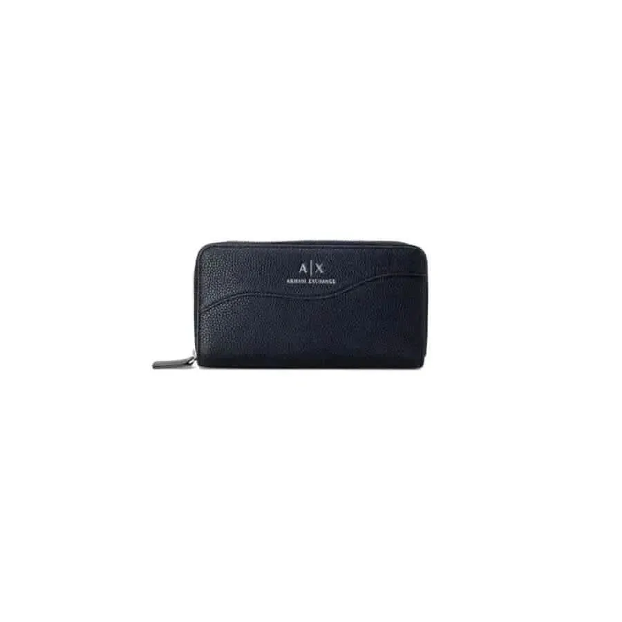 Armani Exchange Women's Black Wallet with Zip
