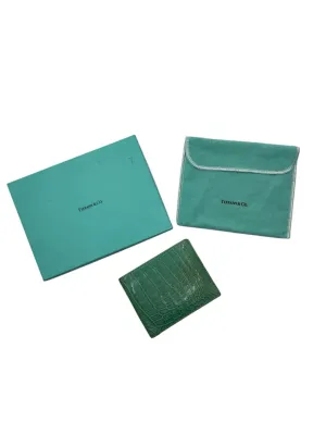 As is - Tiffany & Co. Aqua Men's Alligator Wallets