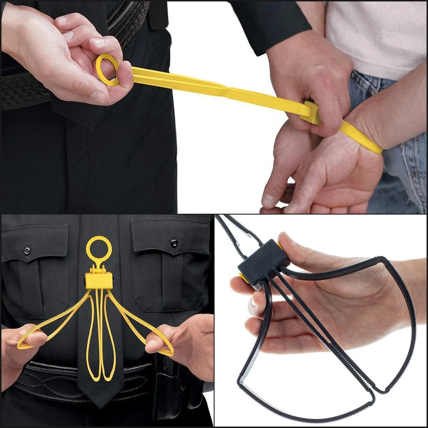 ASP Tri-Fold Restraints Pack of 10 Black