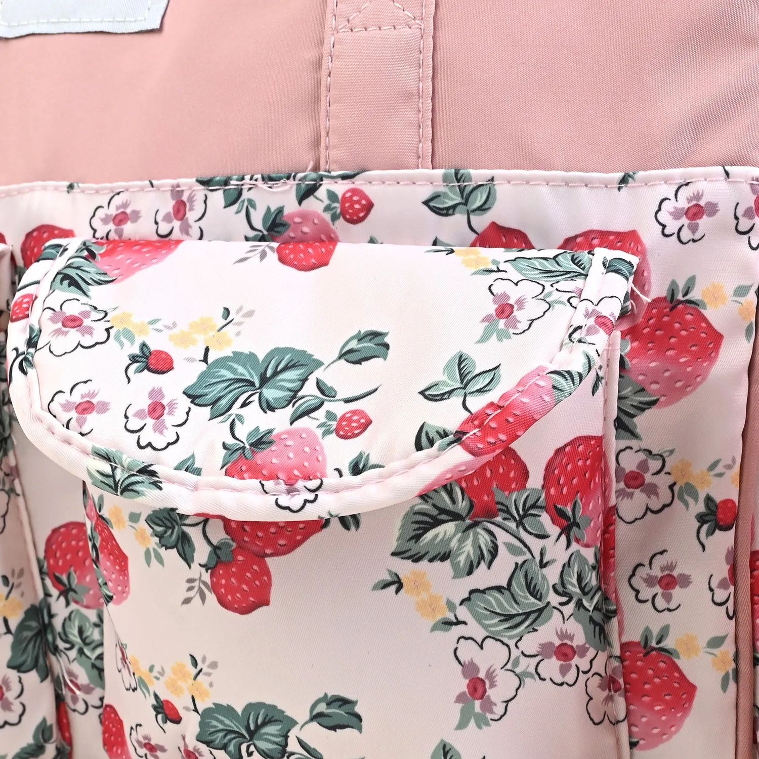 Baby Diaper Bag Strawberry-Themed | Practical & Stylish