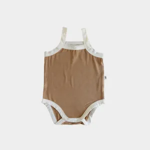 Babysprouts Tank Bodysuit in Camel