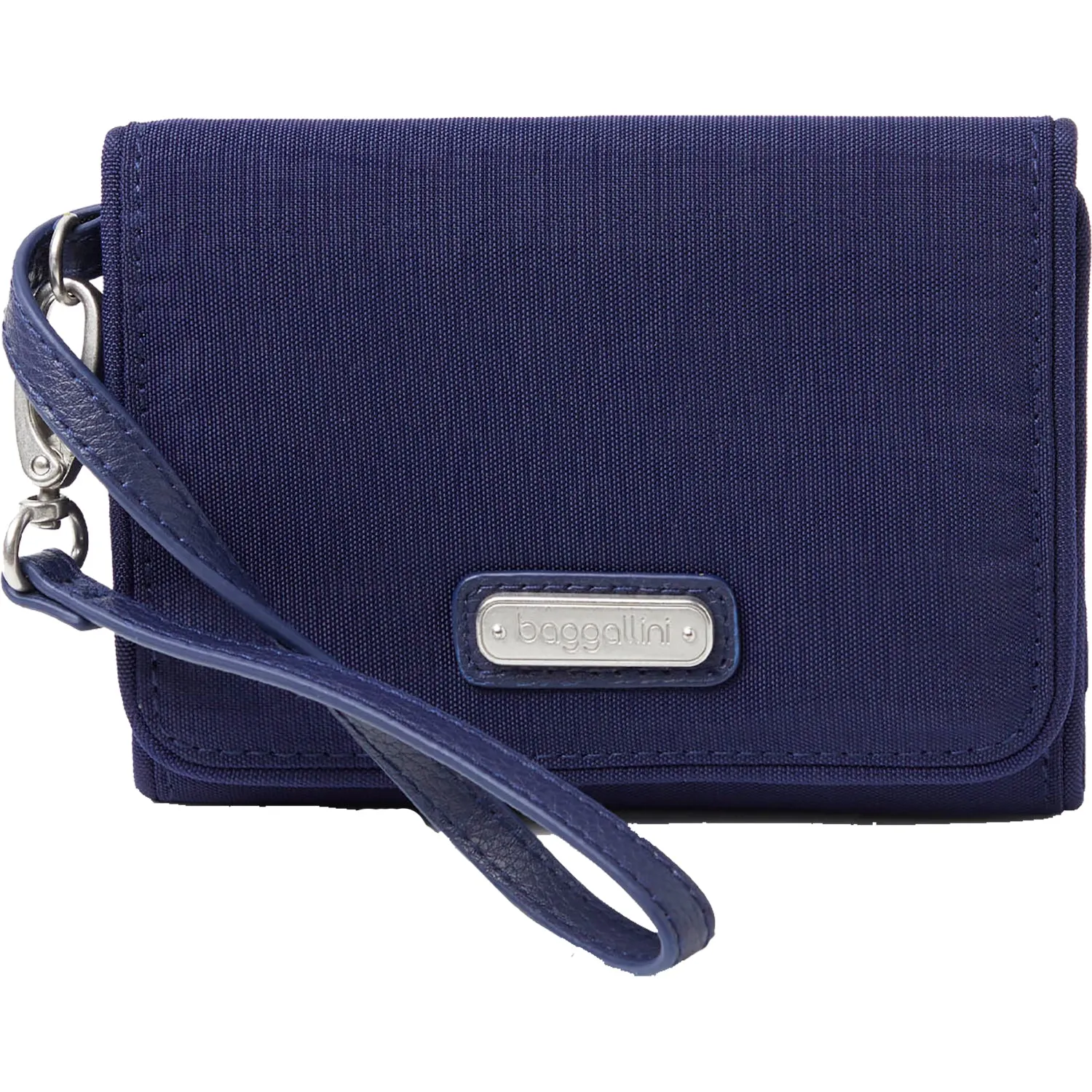 Baggallini Compact Wallet Navy Nylon