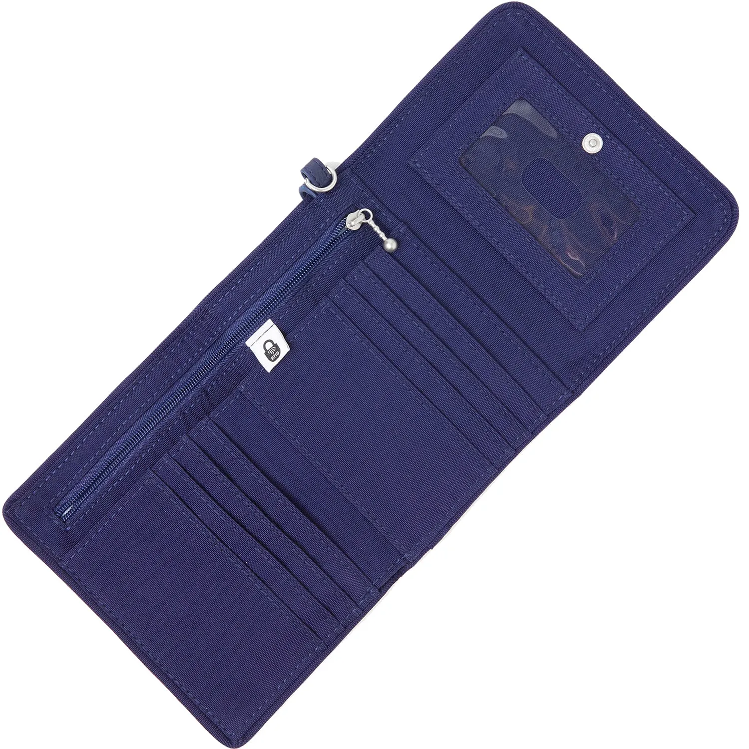 Baggallini Compact Wallet Navy Nylon