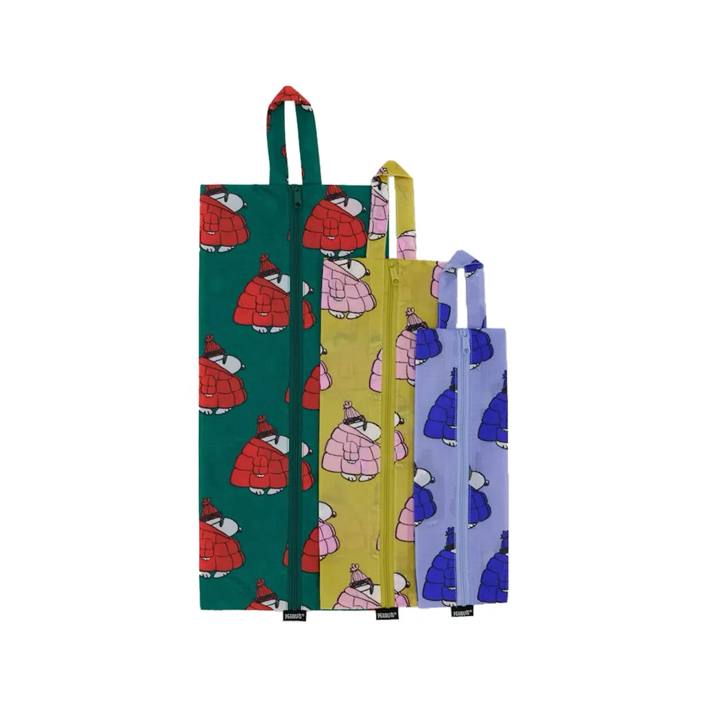 Baggu 3D Zip Set, Puffer Snoopy