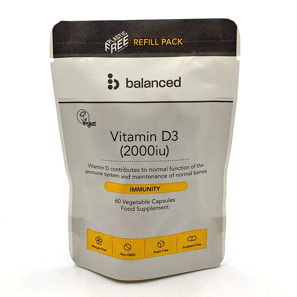 Balanced Vitamin D3 (2000iu) (Refill Pack) 60's