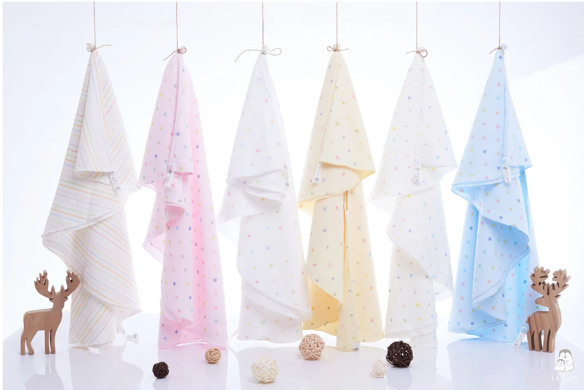 Bamboo Muslin Swaddle Cloth (4pcs)