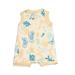Bamboo Sleeveless Romper (Reef Print)