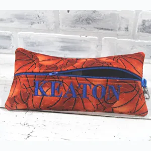 Basketball Personalized Quilted Pouch