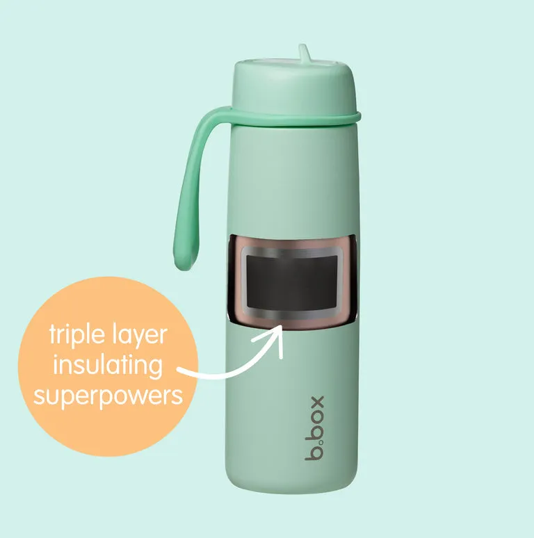 B.Box | 690ml Insulated Flip Top Bottle - Spearmint