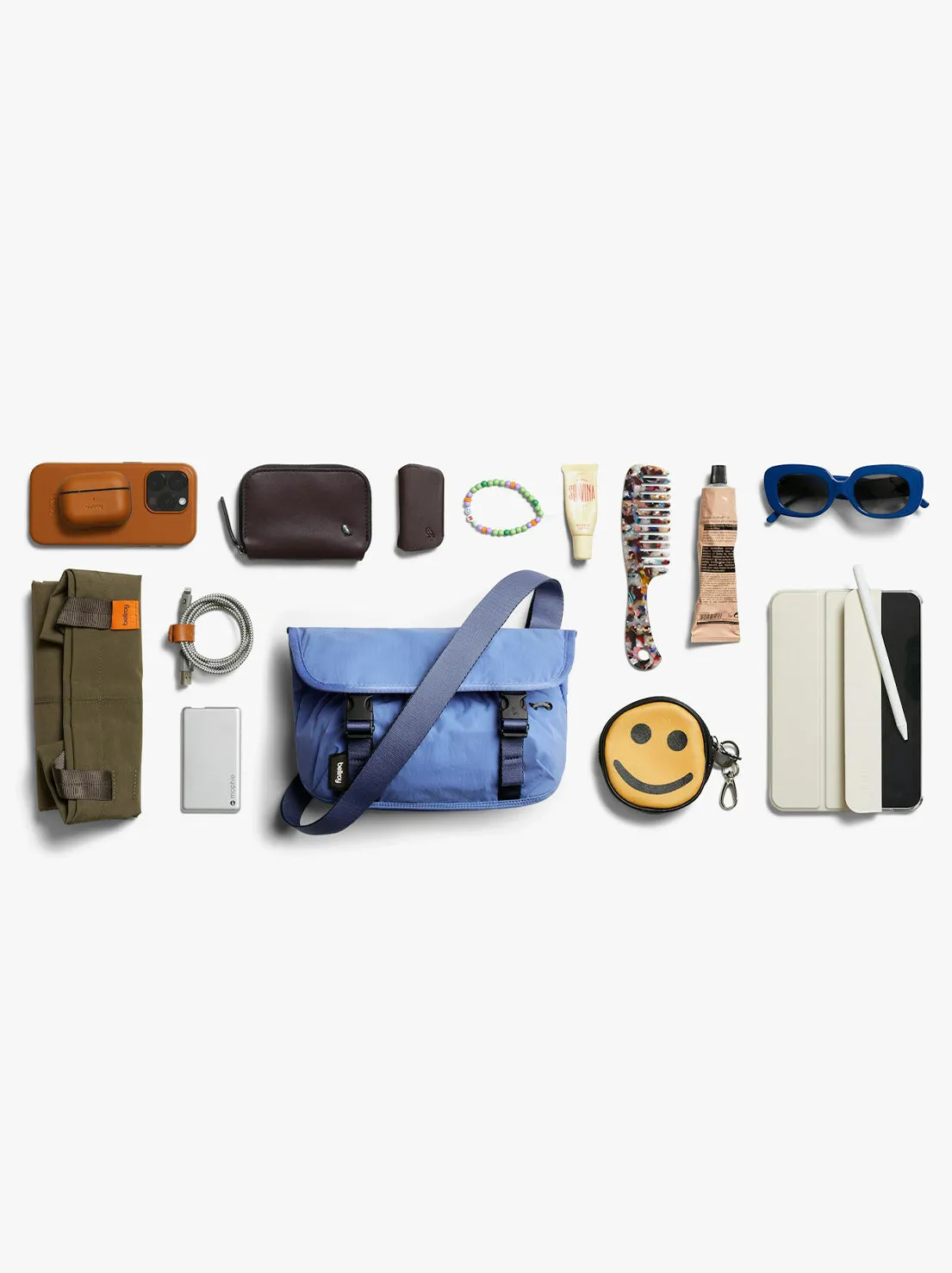 Bellroy - Cinch Mini Messenger Bag - Denim Blue