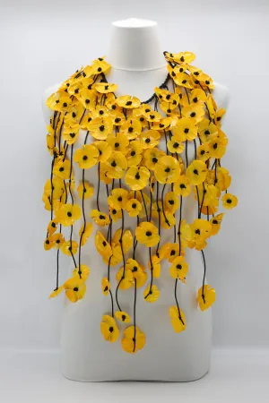 Big Poppy Cape Necklace-Made from Recycled Plastic Bottles