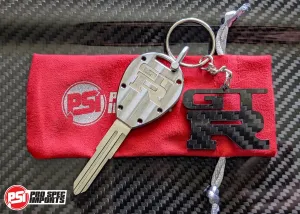 Billet Titanium R32 / R33 Skyline GTR Key Blank - Machine Finish