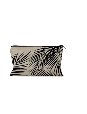 Black and Tan Palm Pouch, College Student Gift, Christmas Gift, Mother's Day Gift