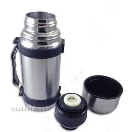 Black Dome Lunch Box and Flask