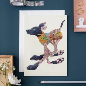 Black Labrador Note Card