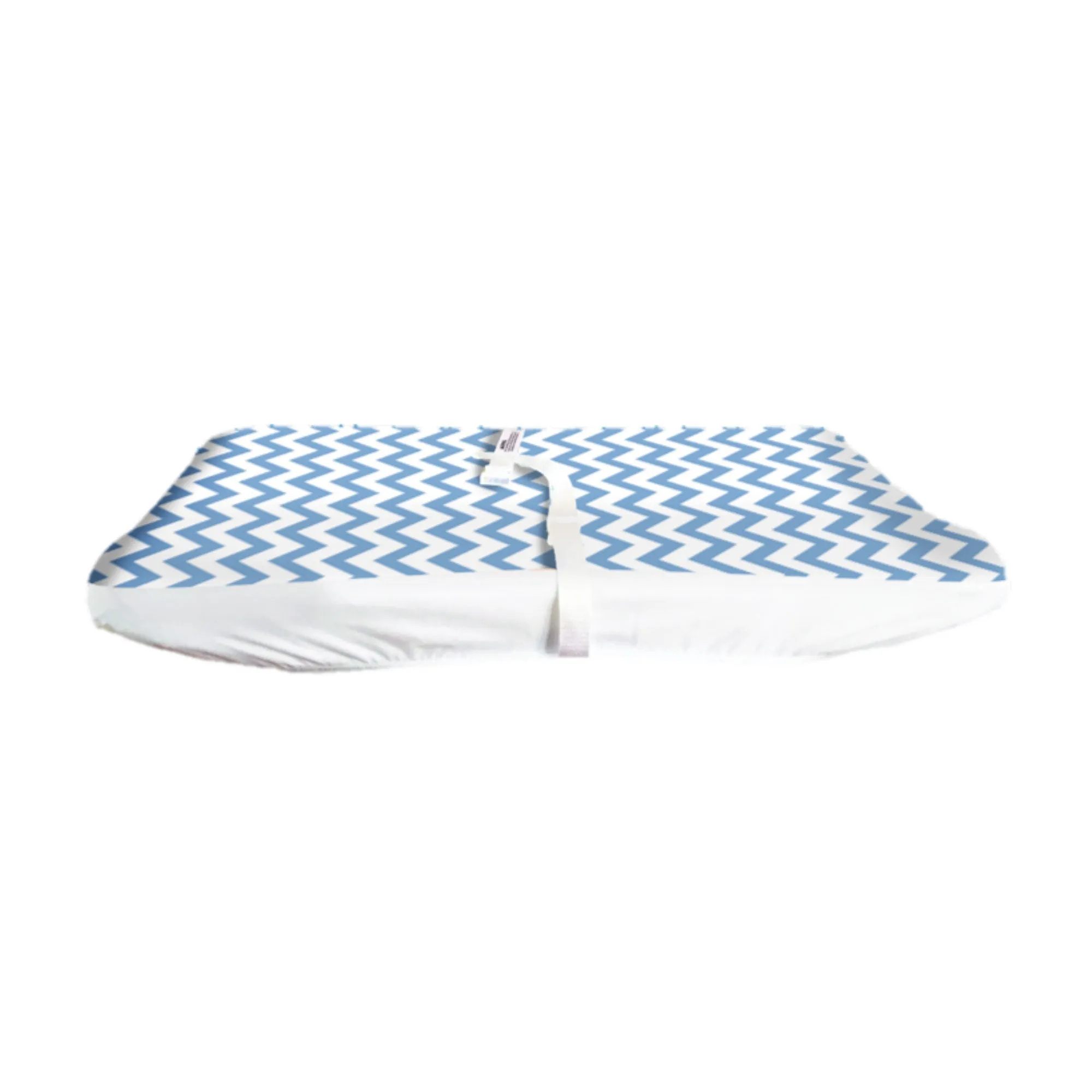 Blue Chevron Changing Pad Cover