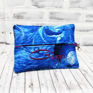 Blue Dragons Personalized Quilted Pouch