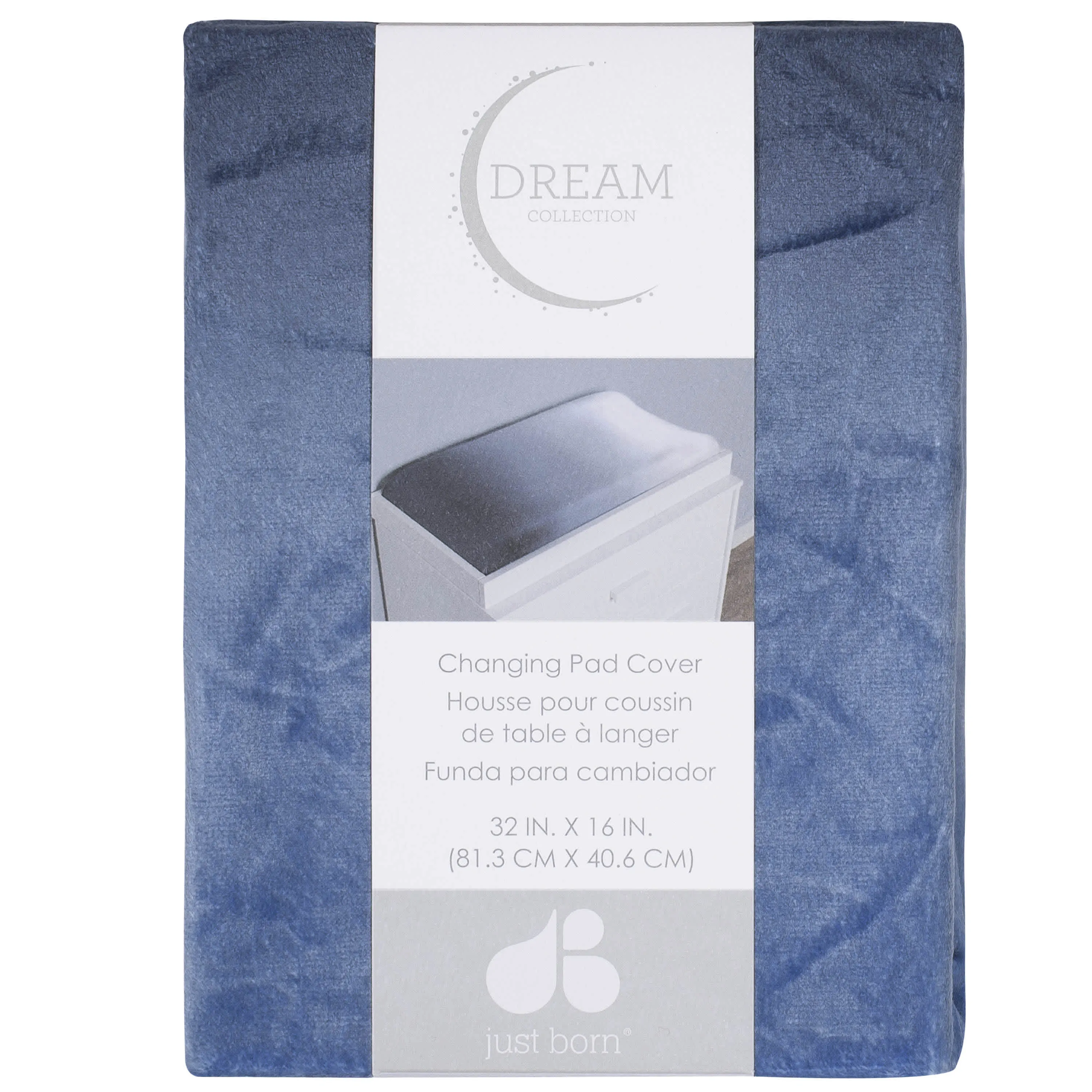 Blue Ombre Changing Pad Cover