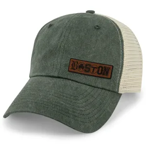 Boston Townie Pride Leather Patch Relaxed Trucker