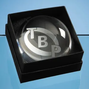 (BOX ONLY) Dome Paperweight Leatherette Box