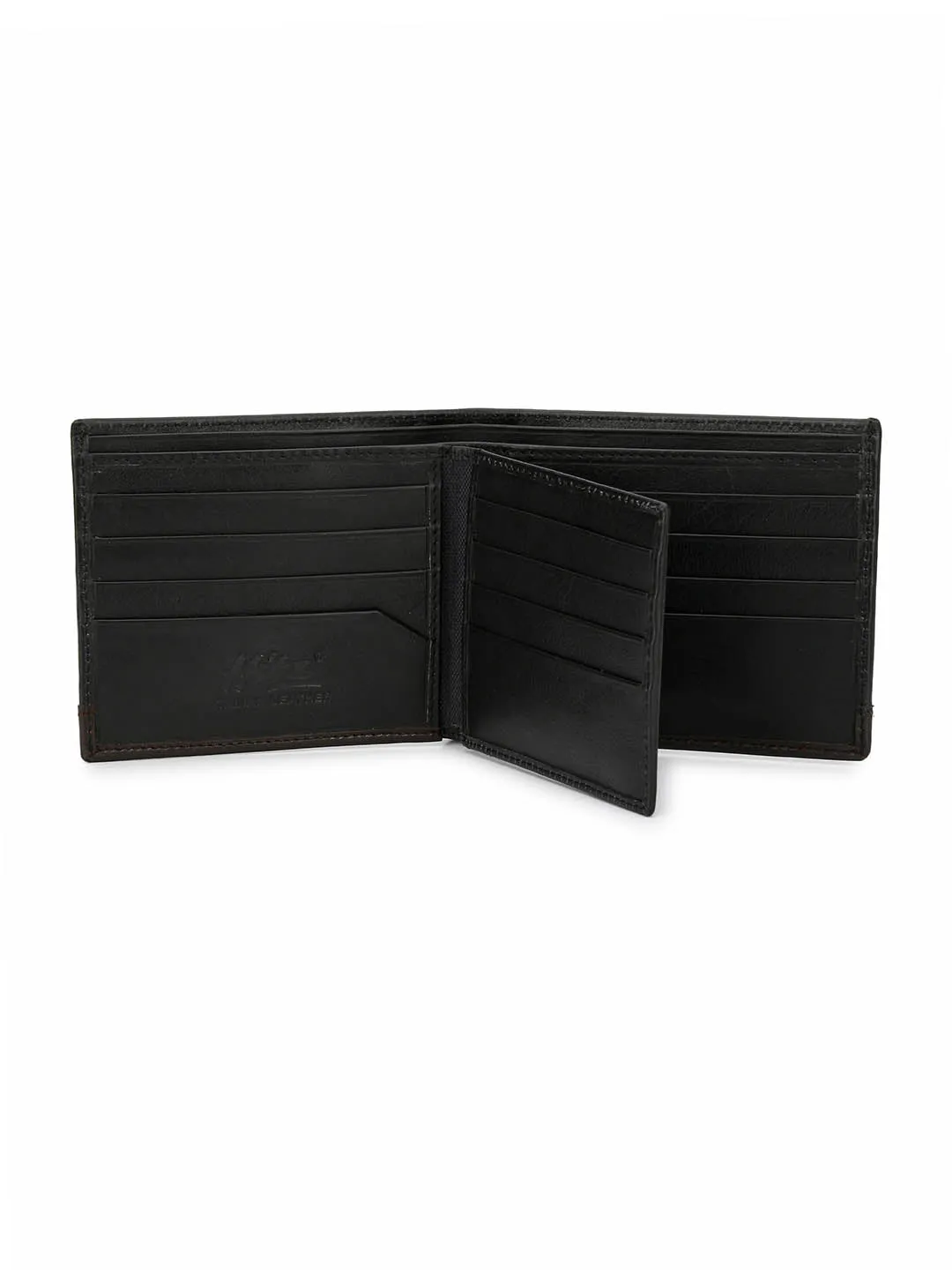 BS-3009 BLACK BROWN LEATHER WALLETS
