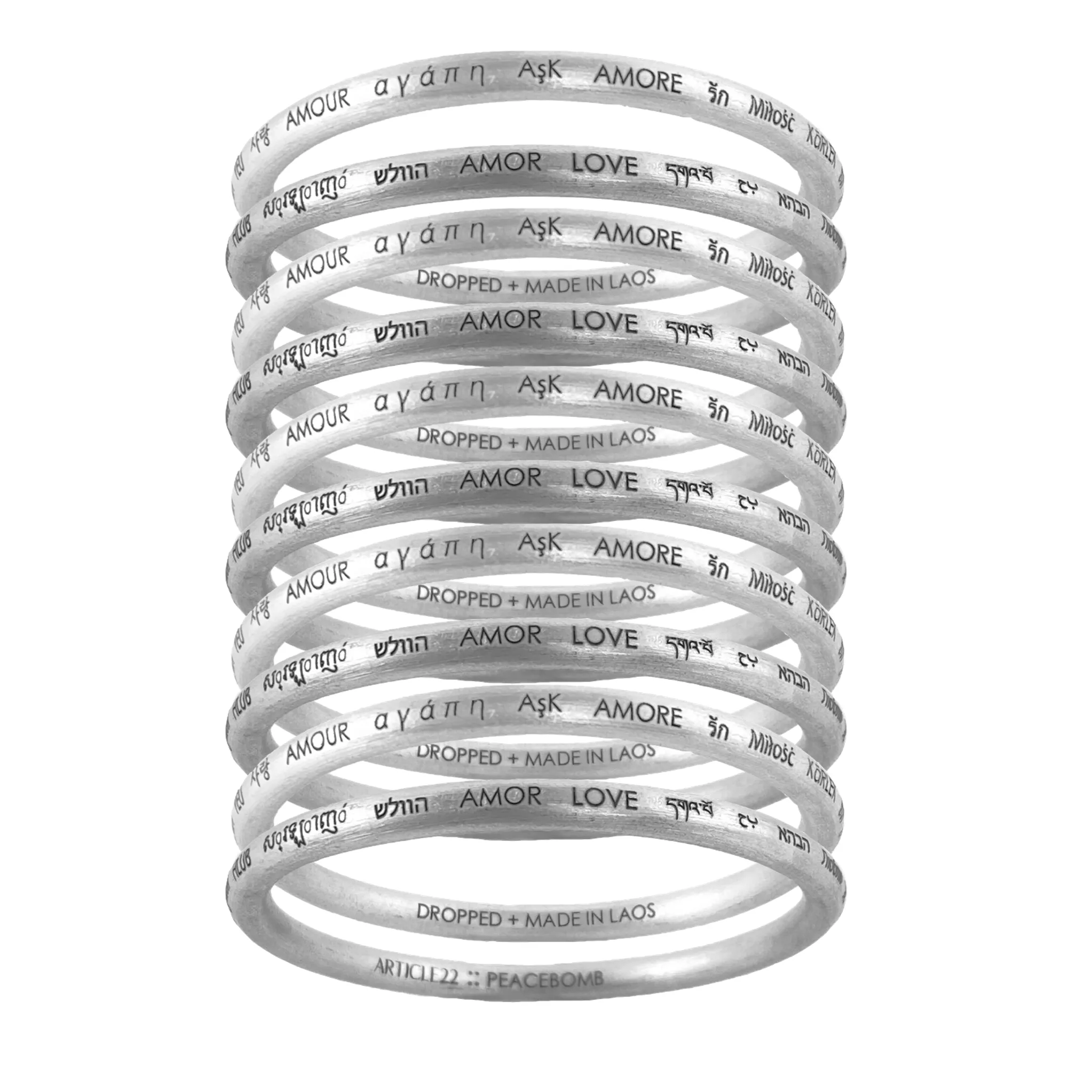 BUNDLE - LOVE ALL AROUND BANGLE x10 BUNDLE (SAVE $100)