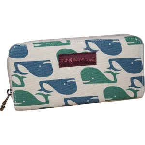 Bungalow 360 Zip Around Wallet whale