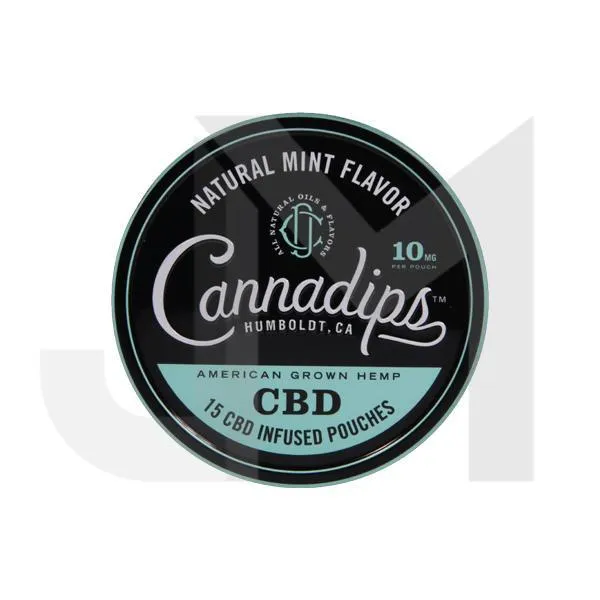 Cannadips 150mg CBD Snus Pouches - Natural Mint
