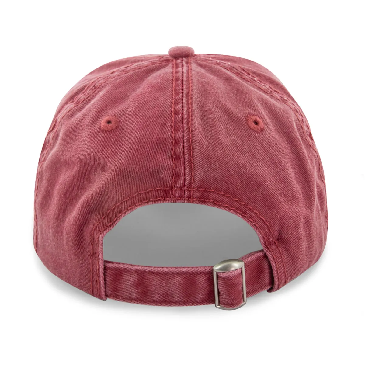 Cape Cod Circle Leather Patch Washed Dad Hat
