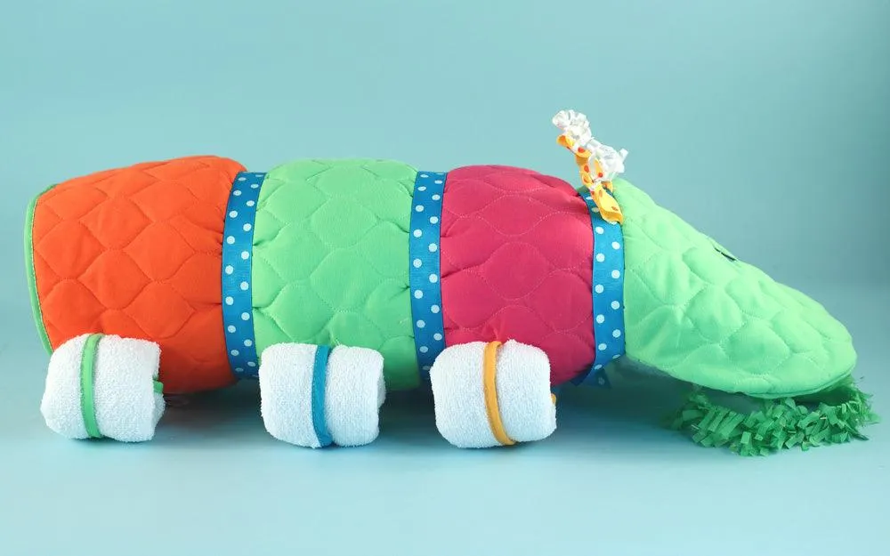 Caterpillar Changing Pad Diaper Cake Unisex Baby Gift