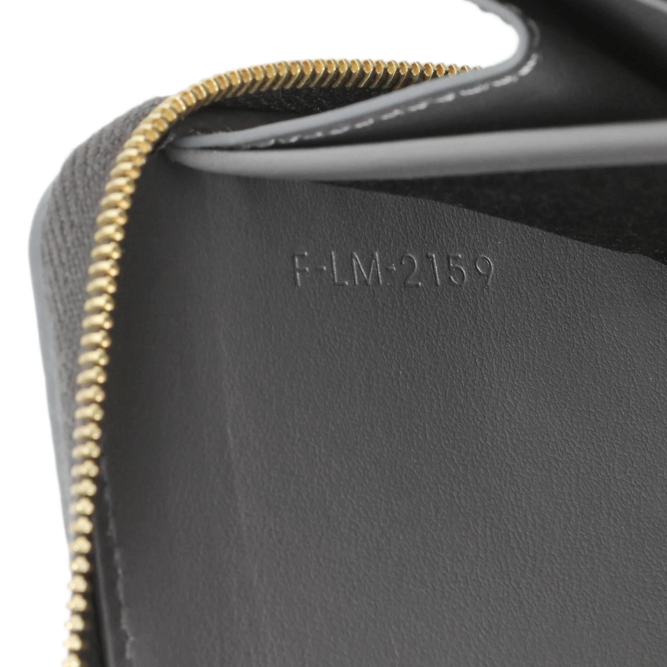 Celine Grey Calfskin Large Zip Around Multifunction Wallet
