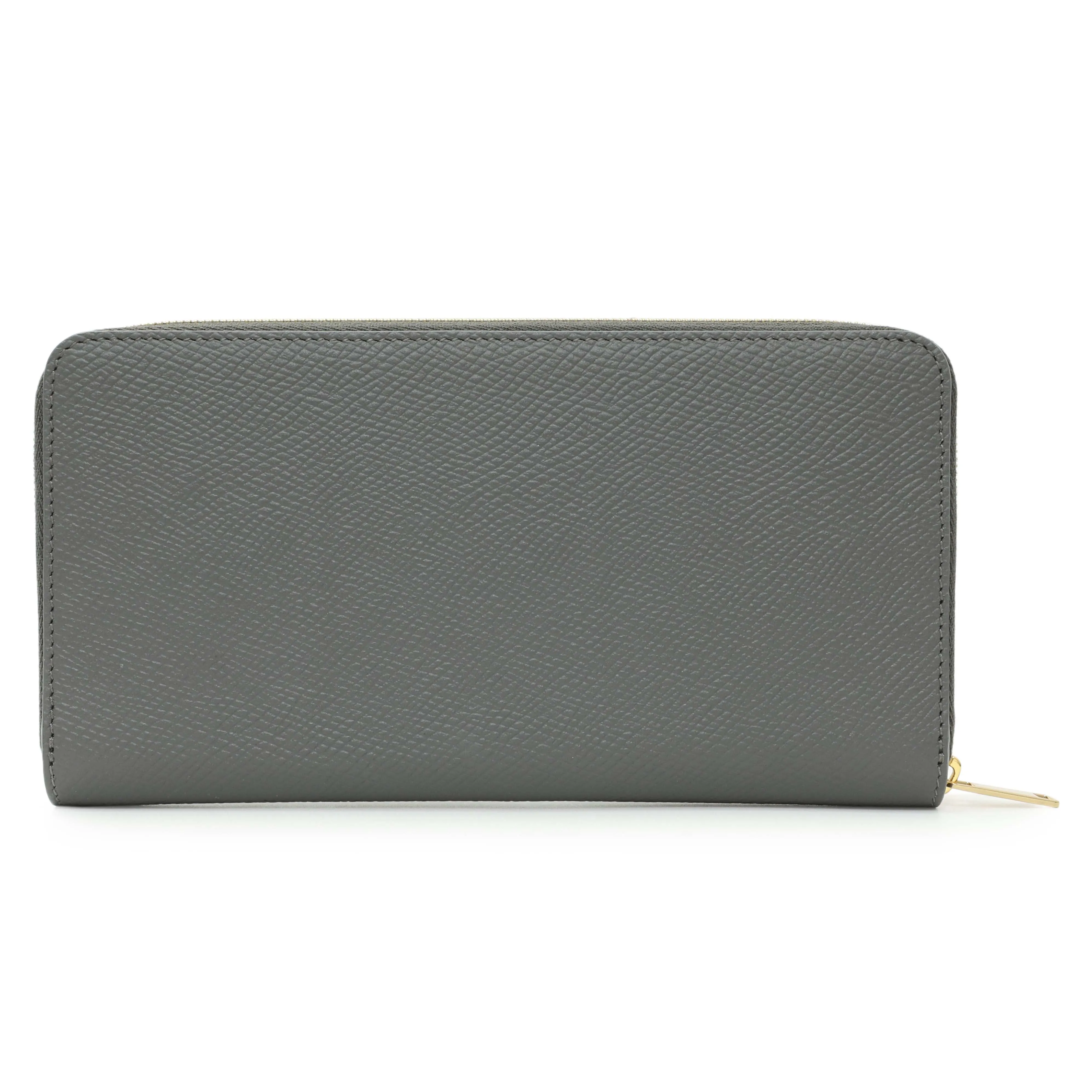 Celine Grey Calfskin Large Zip Around Multifunction Wallet