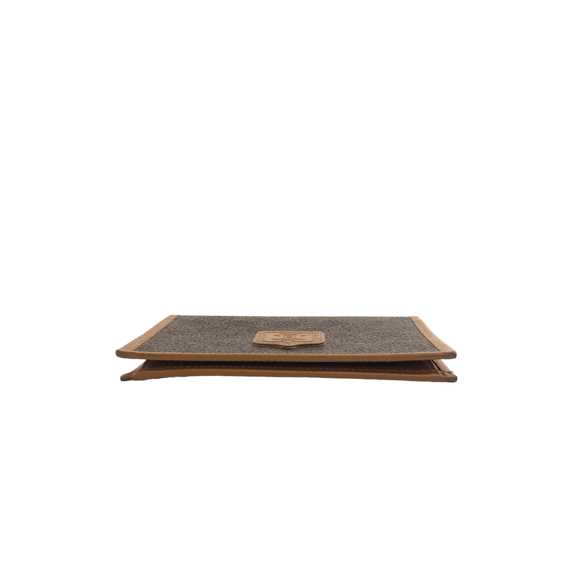 CELINE Macadam Blason Card holder Brown Vintage vbgpbv