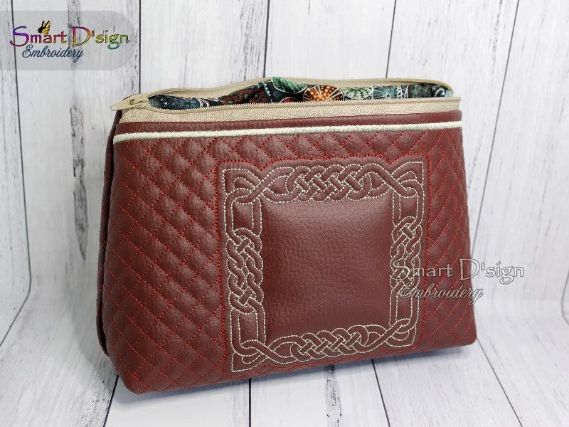 CELTIC KNOT - ITH QUILT ZIPPER BAG