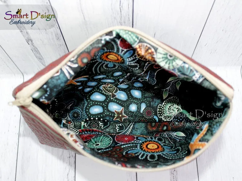 CELTIC KNOT - ITH QUILT ZIPPER BAG