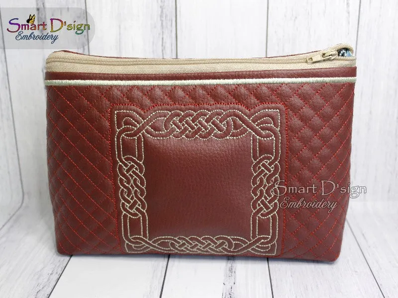 CELTIC KNOT - ITH QUILT ZIPPER BAG