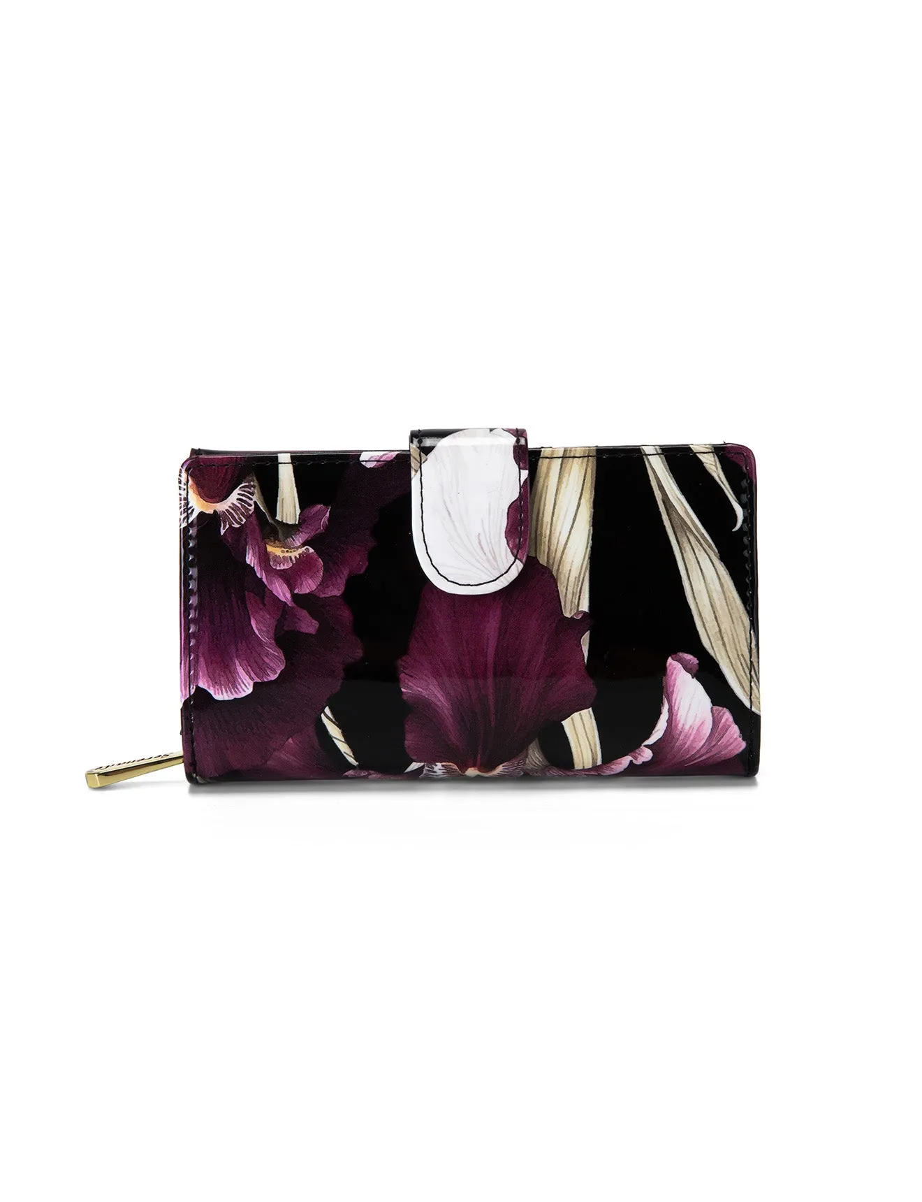 CHARLOTTE  MEDIUM PATENT LEATHER WALLET WITH RFID- WSF3002- NEW IN
