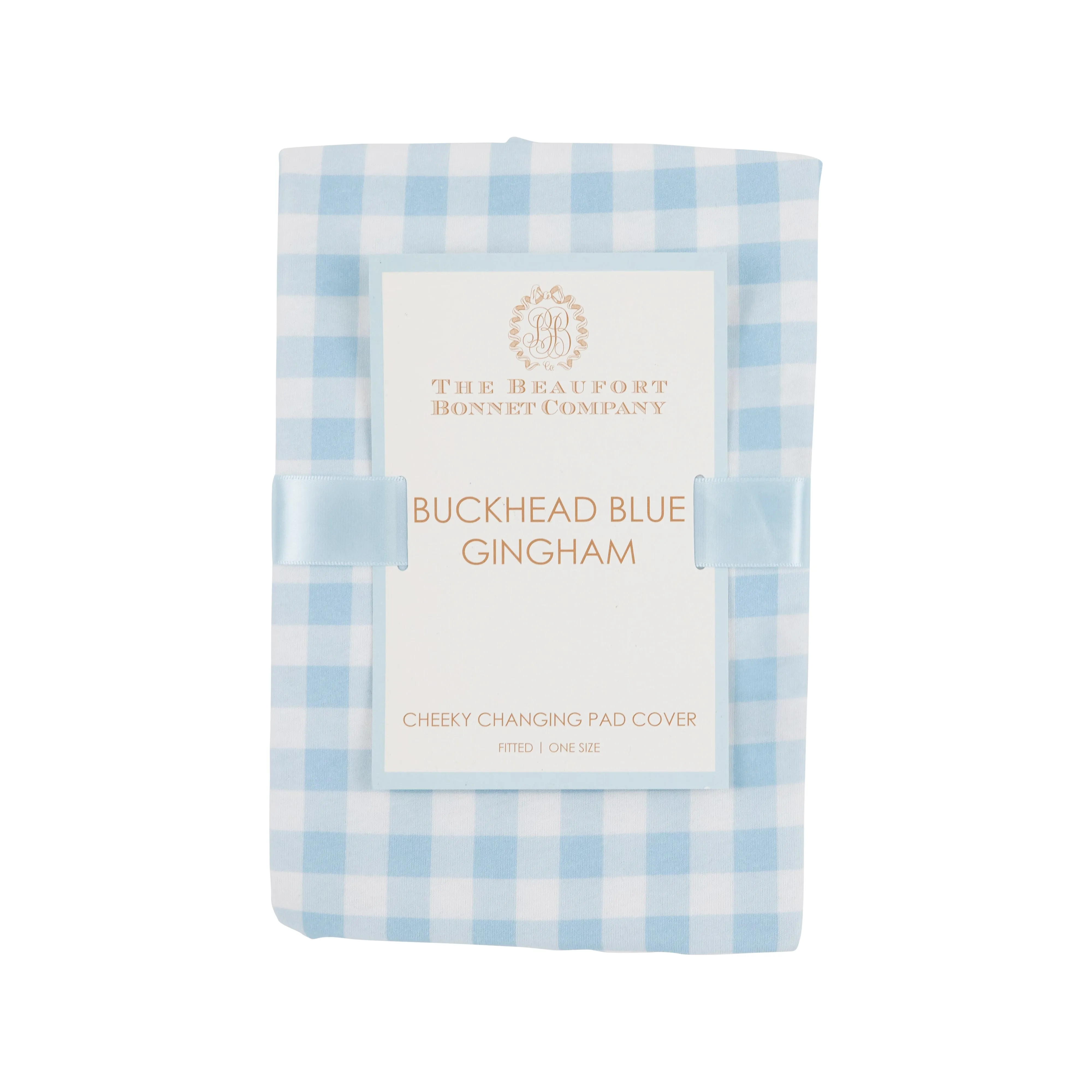 Cheeky Changing Pad Cover - Buckhead Blue Gingham
