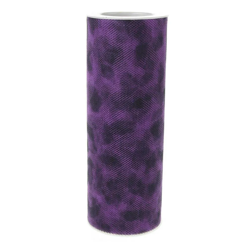 Cheetah Print Tulle Spool, 6-Inch, 10 Yards