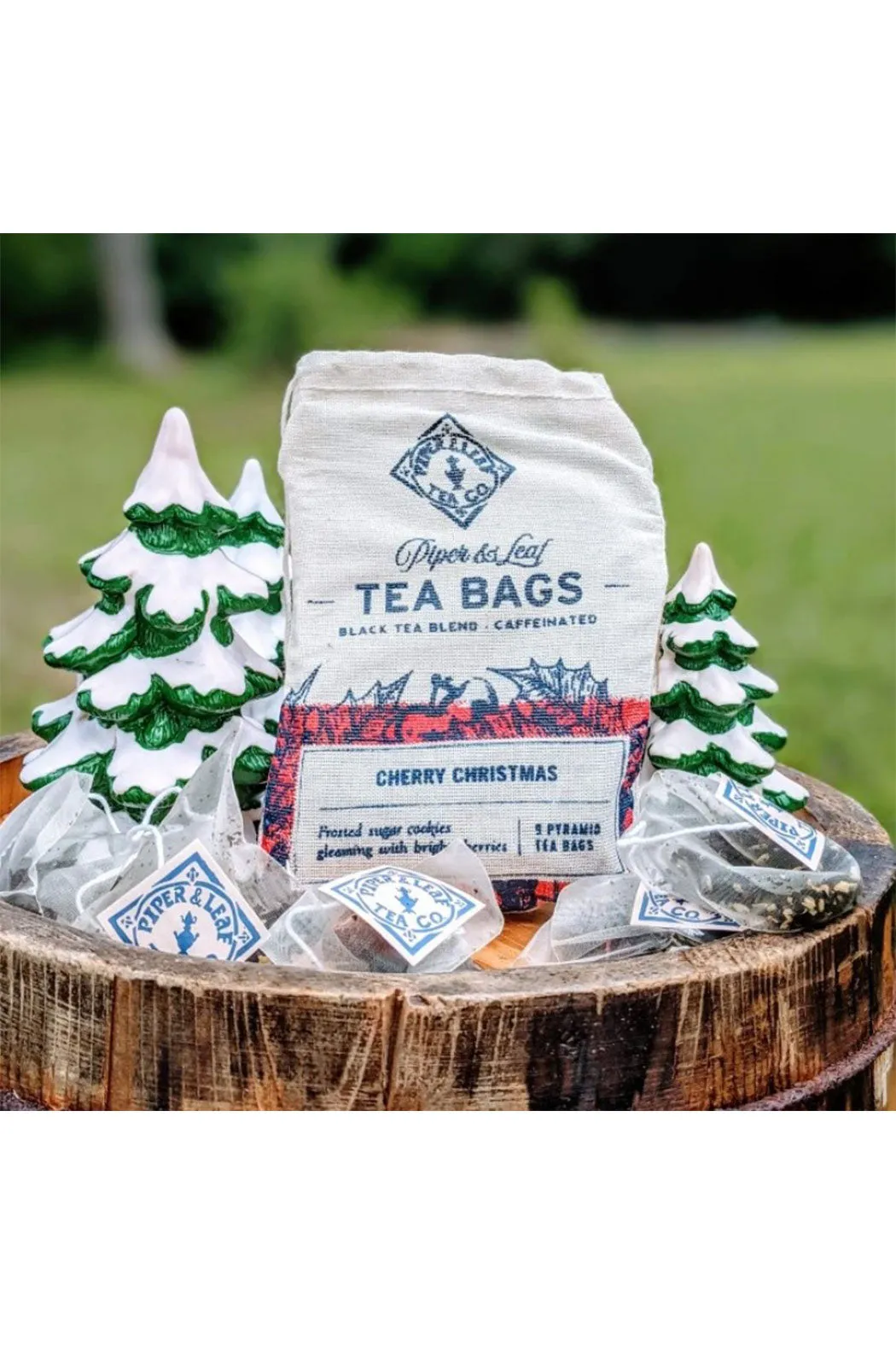 Cherry Christmas Tea Bags