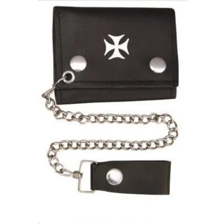 Chopper Cross Tri-Fold Chain Wallet