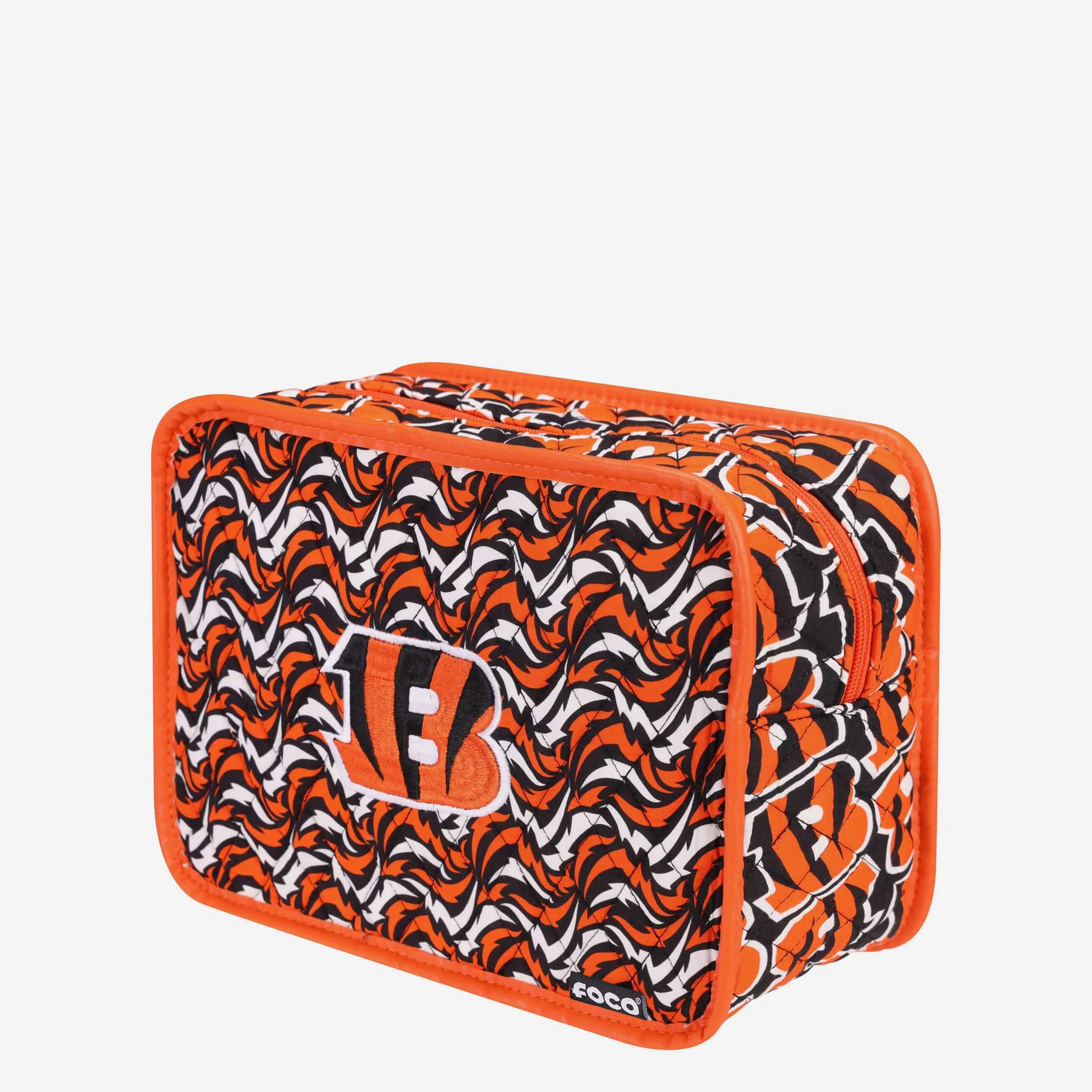 Cincinnati Bengals Quilted Printed Cosmetic Bag