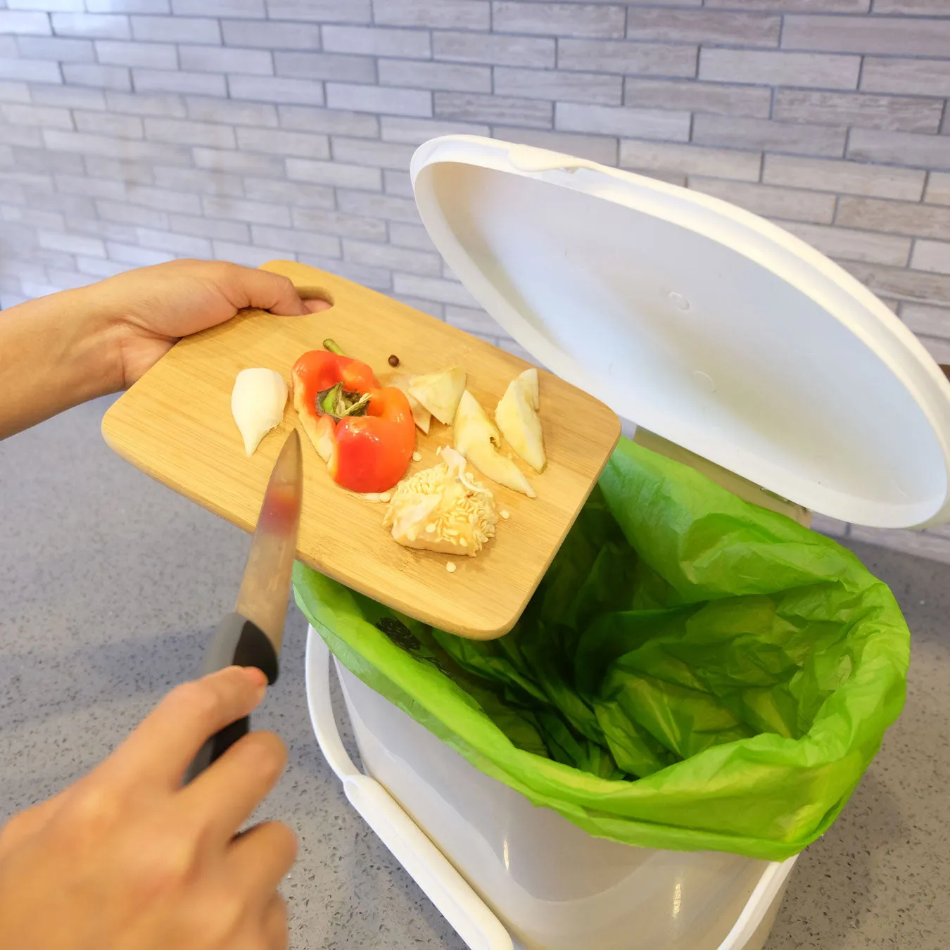 Compostable Food Scrap Bags<br>3 Gallon x5