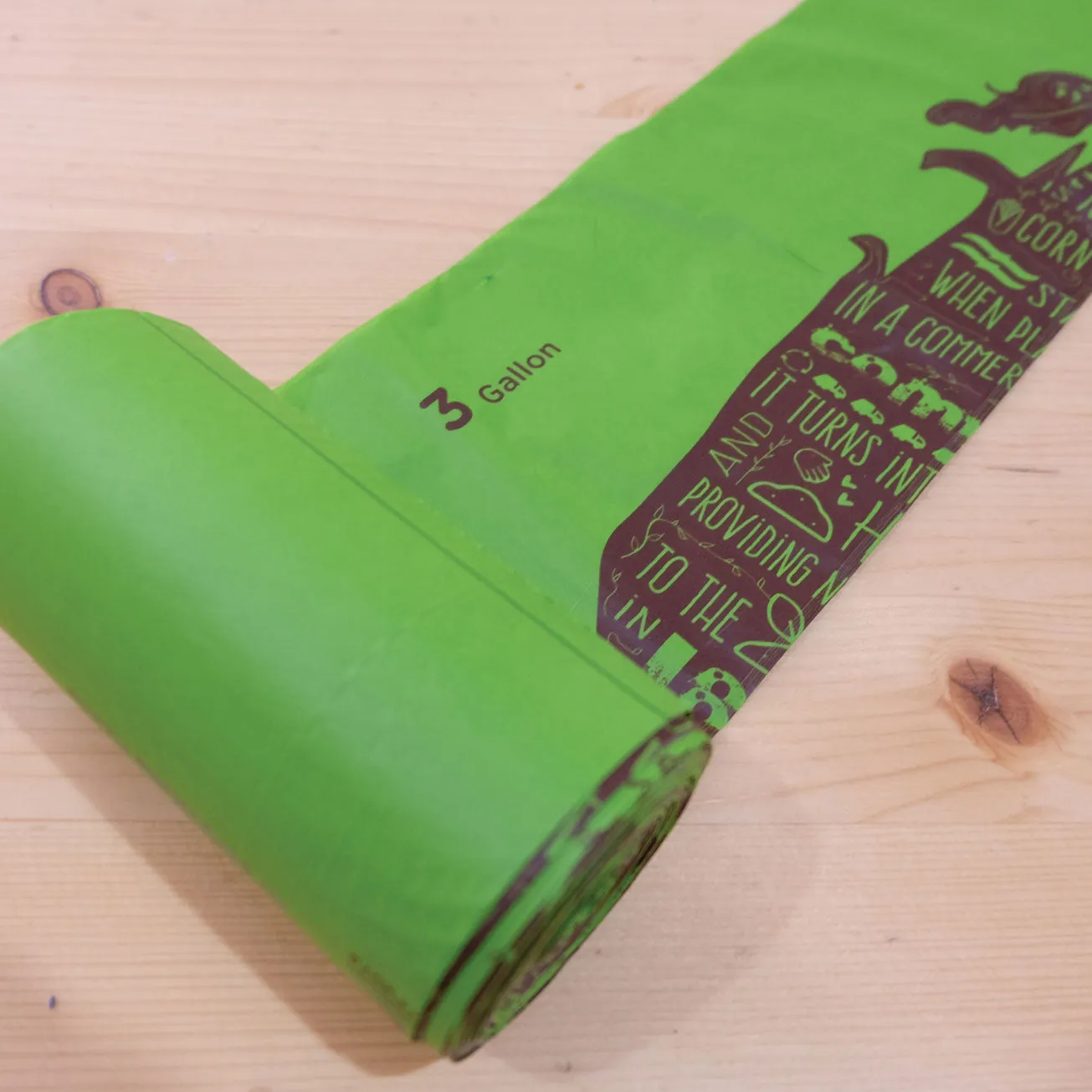 Compostable Food Scrap Bags<br>3 Gallon x5