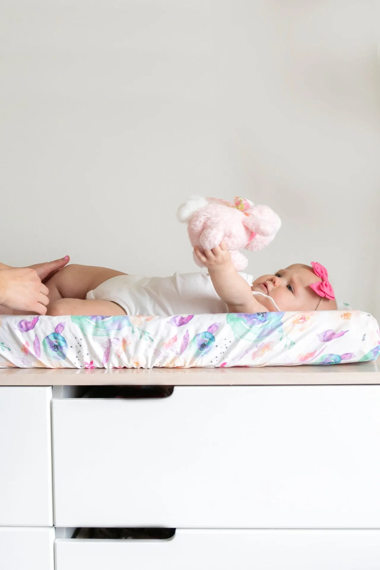 Copper Pearl Bloom Diaper Changing Pad Cover